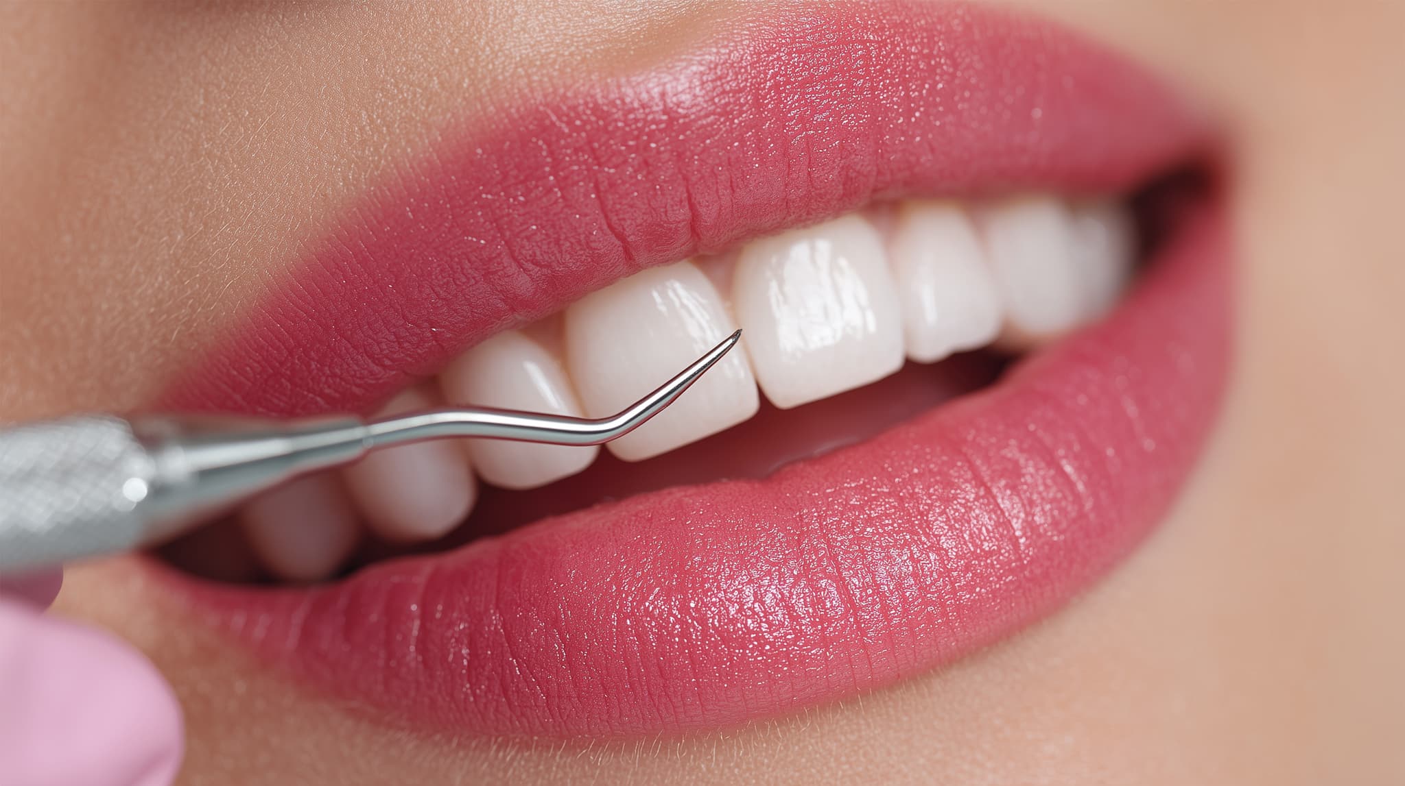 白く整った歯の口元
