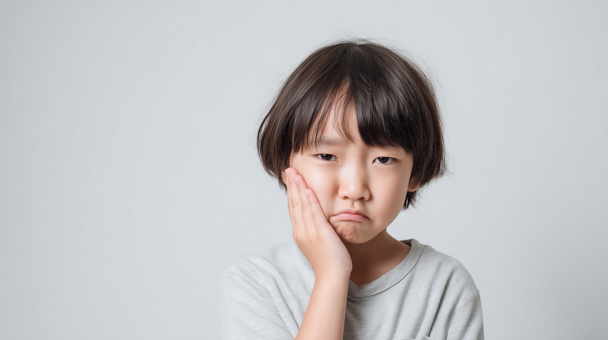 小児矯正で痛みが出た男の子