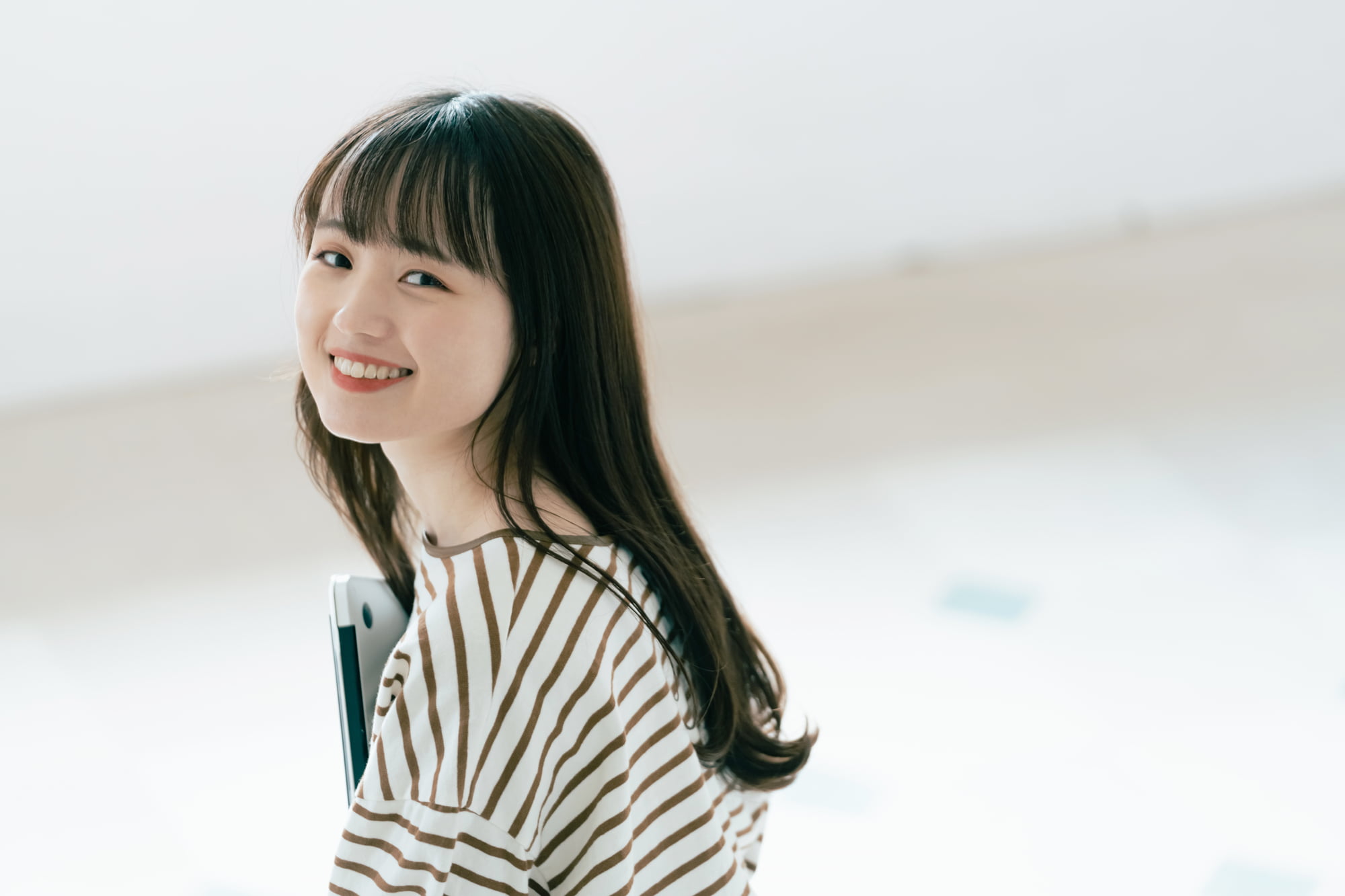 虫歯を治療した笑顔の女性