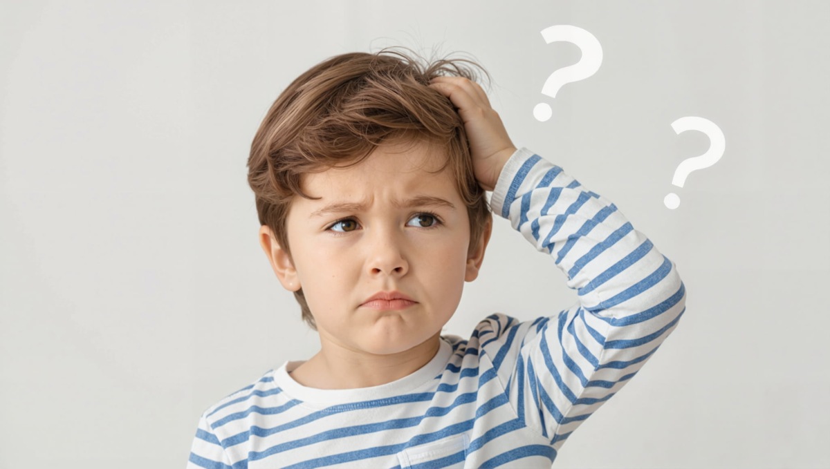 小児矯正は何歳から始めることができるのか考える子ども